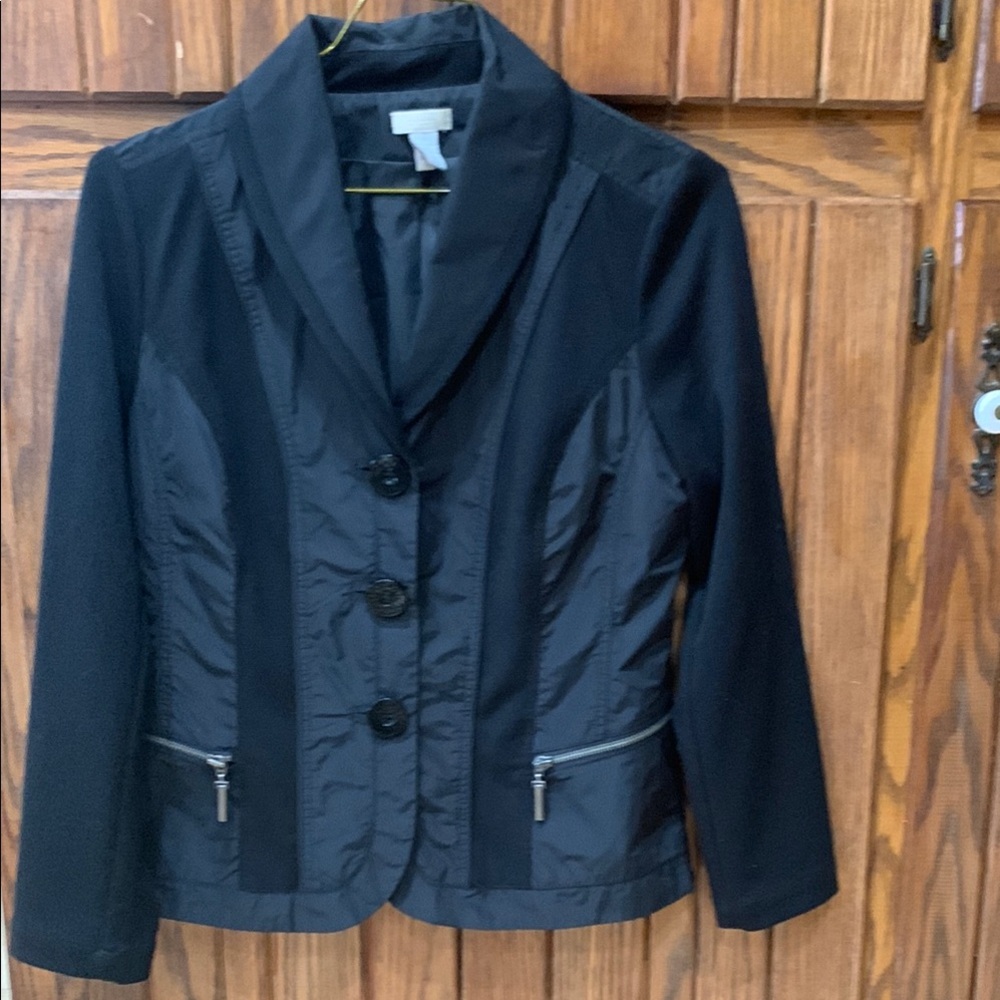 Chico’s woman’s Black Blazer Chico Size 1 equal to M Size 8